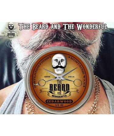 Cedarwood Beard Balm & Mustache Wax Styling Set - 30ml Balm & 15ml Wax - The Beard and The Wonderful - Buy Online on GoSupps.com