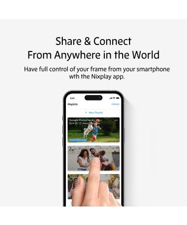 Nixplay 10.1 Inch Smart Digital Picture Frame | Share Videos and Photos Instantly via Email or App - Buy Online on GoSupps.com