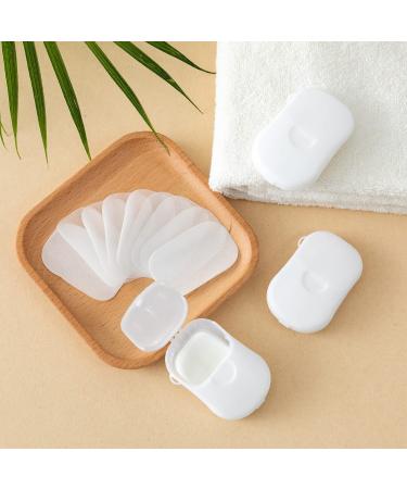 Bamsod 12 Boxes (240 sheets) Jasmine Scented Soap Paper Sheets - Portable Disposable Travel Bath Slice Sheet for Outdoor Use - Buy Online on GoSupps.com