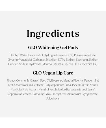 GLO Science So Brilliant Tooth Whitener Set Fast Sensitivity Free Teeth Whitening Technology Includes Warming Mouthpiece with LED Light 6% Hydrogen Peroxide Gel Pods Lip Balm & Travel Case - Buy Online on GoSupps.com