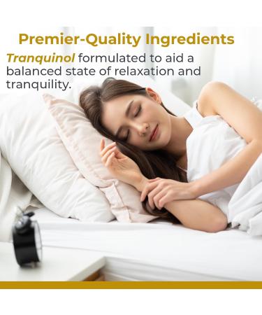 Premier Research Labs Tranquinol - Natural Sleep Aid Supplement for Deep Sleep Support and Calm Mind | Magnesium Turmeric Lemon Balm & Saffron Extract - Pure Vegan - 90 Plant-Source Capsules - Buy Online on GoSupps.com