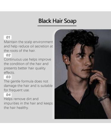  Generisch Black Hair Darkening Shampoo Bars-Gray Reverse for Men Root Coverage and Darkening Mane Gray Covering Nutrients Natural Ingredients 50g (2) - Buy Online on GoSupps.com