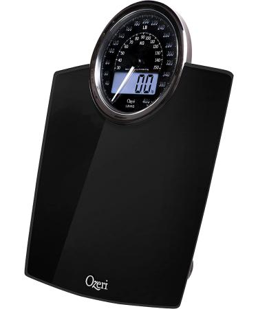 Ozeri Rev Digital Weight Scale with Electro-Mechanical Weight Dial and 50 Gram Sensor Technology - 0.1 lbs - 0.05 kg - black - Buy Online on GoSupps.com