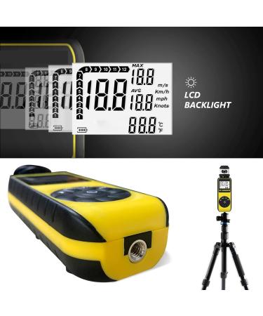 High Accuracy Surlaba Digital Wind Meter - XF-881M Cup Anemometer for Sailing Surfing & Drones | Max/Average Wind Speed & Temperature Measurement - Buy Online on GoSupps.com
