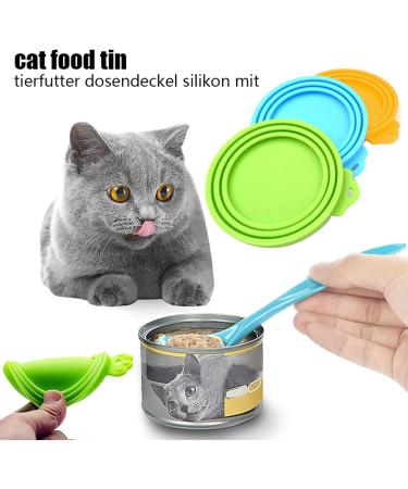 WASYPLSFOI Tin Can Lids Covers Lid Cover for Cans Tins Dog Cat Food Container Plastic 3 Standard Seal with Spoon 3+3 - Buy Online on GoSupps.com