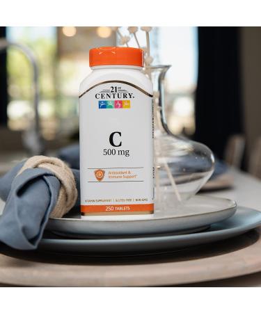 21st Century C-500 250 Tablets - High-Potency Vitamin C Supplement - Buy Online on GoSupps.com