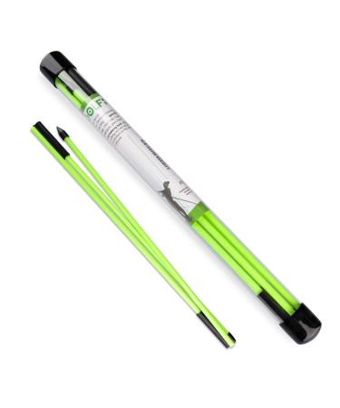 Asyxstar Golf Alignment Stick - Golf Sticks Alignment Aid 48" Golf Alignment Rods 2 Pack for Aiming Putting Full Swing Trainer Posture Corrector Golf Training aid with Clear Tube Case Mint Green