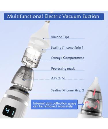 Electric Ear Cleaner | Ear Wax Vacuum with 5 Gear Suction | LCD Display | Reusable Silicone Tips | USB Charge | Ear Cleaning Kit for Adults & Kids - Buy Online on GoSupps.com