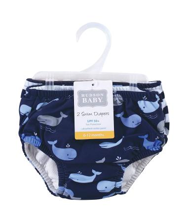 Hudson Baby Unisex Baby Swim Diapers  Whales  18-24 Months 18-24 Month Whales - Buy Online on GoSupps.com