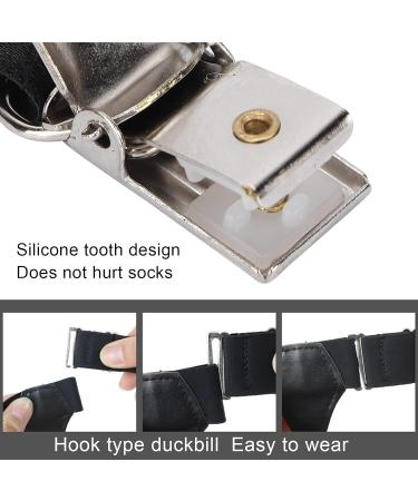 Non-Slip Adjustable Sock Holders for Women - Double Metal Clips for Secure Fit | International Shipping - Buy Online on GoSupps.com