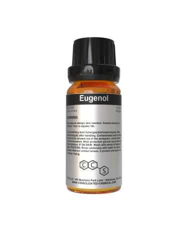 Eugenol (Clove Oil) Potent High Purity Aroma Compound - 15ml (0.5 Fl Oz)