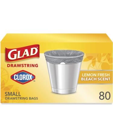GLAD Small Kitchen Trash Bags, - 4 Gallon Trash Bag for Kitchen, Lemon Fresh Bleach Scent, Odor Eliminator, Leak Protection, 80 Count - Buy Online on GoSupps.com
