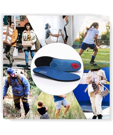 PCSsole Heavy Duty High Arch Support Insoles for 210+ lbs | Orthotic Insoles for Plantar Fasciitis, Heel Pain & Pronation | Work Boot Shoe Insert for Foot Pain Relief | 28cm Men's 9-9 1/2, Women's 11-11 1/2 | Blue (280MM) - Buy Online on GoSupps.com