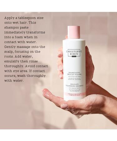 Christophe Robin Delicate Volumizing Shampoo with Rose Extracts 8.4 oz - Unisex Shampoo - Buy Online on GoSupps.com