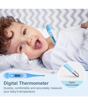 Baby Healthcare and Grooming Kit | Electric Nail Trimmer Set and Nursery Care Essentials | Blue Baby Shower Gift - Buy Online on GoSupps.com