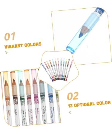 Gogogmee 12pcs Colorful Eyeliner Eye Liner Liquid Liner Colored Eye Liner Pencils Set Liquid Eyeliner Mousse - Buy Online on GoSupps.com
