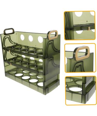 GRIRIW 30 Grid Egg Holder Egg Storage Box Plastic Eggs Plastic Tray Fridge Egg Organizer Egg Rack Clamshell Timing Egg Box 1 - Buy Online on GoSupps.com