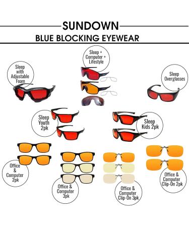 Blue Blocking Glasses for Sleep - 99.9% Blue & Green Light Block - PaleoTech Dark Therapy Lens to Fall Asleep Faster Optimize Hormones Alleviate Headaches International Shipping Available - Buy Online on GoSupps.com