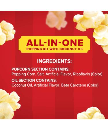 Orville Redenbacher All in One Coconut Oil Popcorn Kit - 8 oz (Pack of 36) - 100% Pure Coconut Oil - Buy Online on GoSupps.com