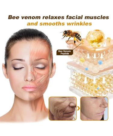 AEEHFENG Bee Venom Skin Repair Cream Advanced Bee Venom Firming Serum Stick Firming & Wrinkle-Reducing Cream Hydrating Natural Ingredients Suitable for All Skin Types (4 Bottle) - Buy Online on GoSupps.com