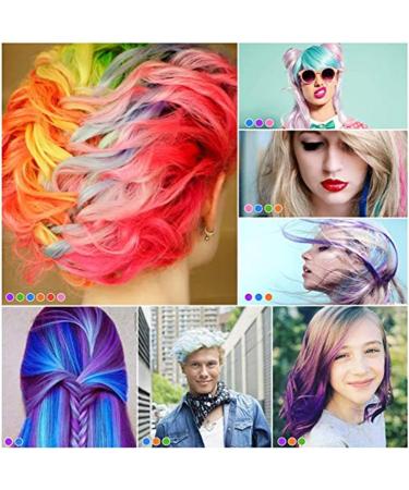 RoseFlower 6 Colours Hair Chalk Combs - Washable Temporary Hair Dye for Kids, Boys, Girls, Women - Pink, Purple, Blue, Orange - Carnival, Birthday, Cosplay, Halloween, Xmas - Buy Online on GoSupps.com