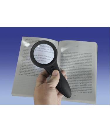 Aidapt Handheld 4X (400%) Magnifying Glass with LED Lights for Reading Books Hobbies Map Reading Jewellery Inspection Magnifying Glass Aid - Buy Online on GoSupps.com