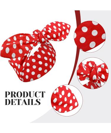 2 Pack Red Blue Polka Dot Headbands - Christmas Bandana Hair Accessories for Women and Men - Buy Online on GoSupps.com