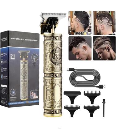 Men's Retro Oil Hair Hair Salon Carved Electric Home USB Charging Hair Scissors Hair for Men Cordless - Buy Online on GoSupps.com