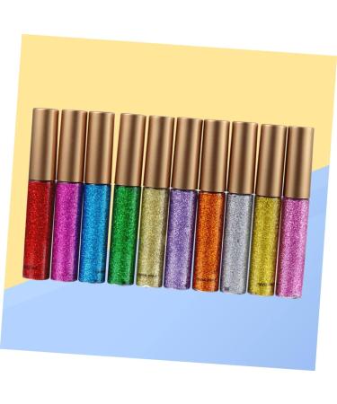 PLAFOPE 10pcs Shiny Eyeshadow Liquid Eyeliner Eye Shadow Liquid Eyeshadow Glitter Eyeliner Shinny Eyeliner - Buy Online on GoSupps.com