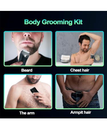 Wula Men's Body Hair Trimmer & Groomer - Waterproof, Rechargeable, Ceramic Blade, LED Light, Wet/Dry Use - Buy Online on GoSupps.com