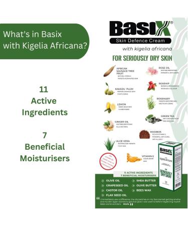 Buy Basix Skin Defence Repair Cream Twin Pack | Soothing Eczema Psoriasis Acne | Natural Ingredients for Itchy Skin - Kigelia Aloe Vitamin E - Buy Online on GoSupps.com