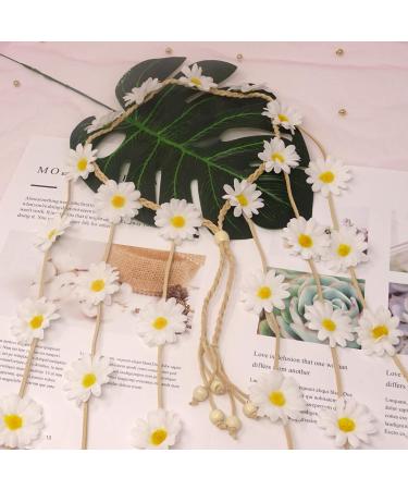 HONBAY Adjustable Bohemia Flower Headband - Sunflower Hair Wreath for Festivals - Buy Online on GoSupps.com