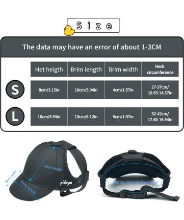 Adjustable Small Black Dog Hat with Chin Strap | Puppy Sun Hat for Spring and Summer | Pet Baseball Cap for Small Dogs - Buy Online on GoSupps.com