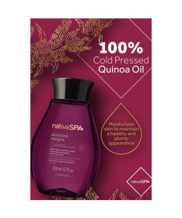 Nativa SPA Black Plum Body Oil with Quinoa Drops - 6.8 oz | Hydrating Body Oil - Buy Online on GoSupps.com