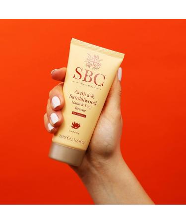 SBC Skincare Hand and Foot Cream with Arnica & Sandalwood - 100ml | Tension Relief & Sports Recovery Rescue Cream - Buy Online on GoSupps.com