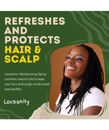 Locsanity Rosewater and Peppermint Daily Moisturizing Spray Trial Size Hydrating Dreadlock Spray to Nourish the Scalp and Protect Hair From Oil and Buildup (4oz) 4 Fl Oz - Buy Online on GoSupps.com