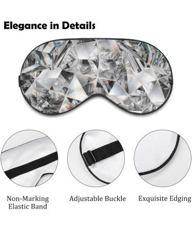 Buy Diamond Crystal Sleep Mask for Women | Adjustable Eye Shades with Elastic Strap | Luxury Sleep Accessories - Buy Online on GoSupps.com
