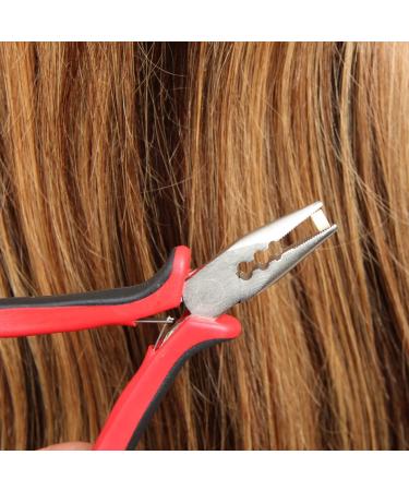 FeiHong Hair Extension Plier with 3 Holes Mini Hair Pliers For Micro Nano Ring Hair Extensions Opener and Removal Tool - Buy Online on GoSupps.com