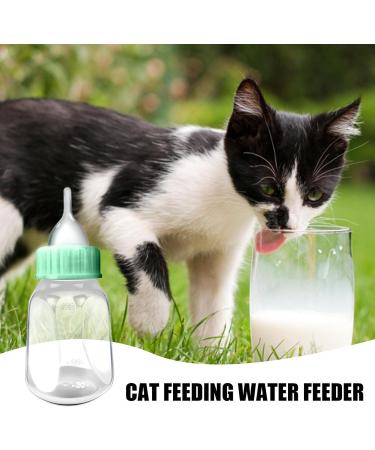 KARBAG Kitten Bottle 120 ml Pet Bottle with Silicone Nipple and Transparent Scale Mini Teat Bottle for Newborn Kittens Puppies Rabbits Small Animals Green - Buy Online on GoSupps.com