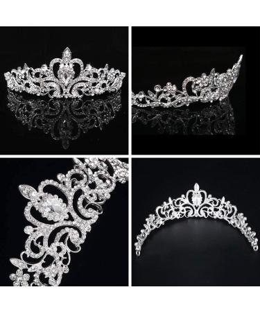 Pearl Butterfly Crown Tiara | Crystal Princess Headband & Bridal Jewelry for Girls & Women - Perfect for Birthdays & Weddings - Buy Online on GoSupps.com