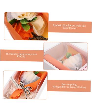 Angoily 3 Sets Rose Bouquet Box Rose Scented Wedding Favor Boxes Astetic Room Decor Flower Arrangement Soap Bridal Soap Bouquet Decoration Flower Box Artificial Bride - Buy Online on GoSupps.com