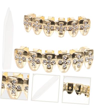 SHERCHPRY 1 Set Teeth Jewelry Hip-hop Supplies Teeth Grills Shiny Mouth Grill Cosplay Grill Teeth Metal Teeth Grill Tooth Gems Grills for Your Teeth for Kids Hip-pop Supply Cool Copper 4.5x1cm copper copper - Buy Online on GoSupps.com
