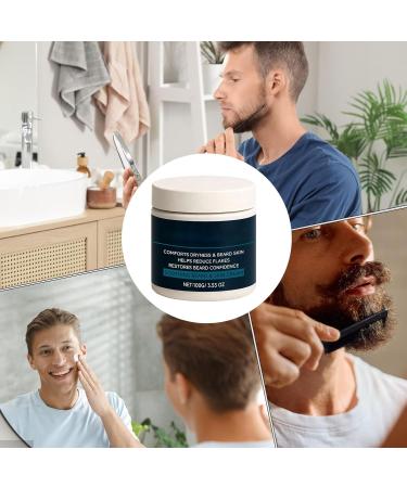  JINGLING JINGLING Men's Beard Moisturizing Cream 100g Beard Softening Cream | Lightweight Facial Hair Balm For shaving showering travel grooming styling etc. - Buy Online on GoSupps.com