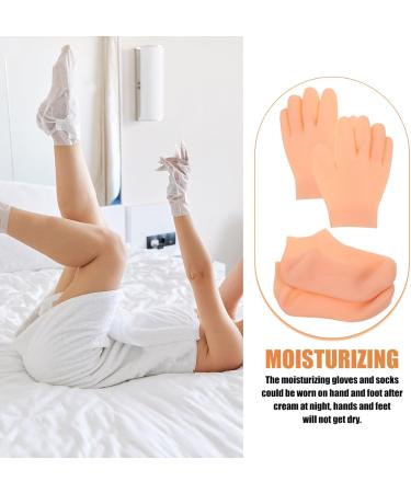 Beaupretty Moisturizing Gloves and Socks Moisturizing Hand Gloves Moisturizing spa Socks for Repairing and Softening Dry Cracked Feet - Buy Online on GoSupps.com
