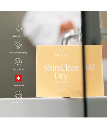 Filab of Switzerland AG of Switzerland Skin Clear Dry facial care for sensitive dry skin with impurities pack of 28 applications vegan and without additives Swiss made - Buy Online on GoSupps.com