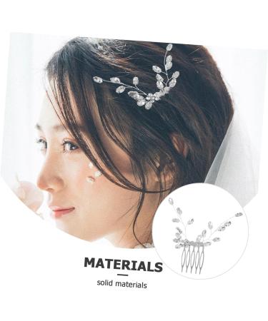 Angoily Small Side Comb Tiara Hair Accessories Hair Comb Hair Side Comb Rhinestone Hair Decoration Bride Wedding Rhinestones Grab The Drill - Buy Online on GoSupps.com