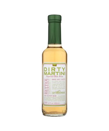 Stirrings All Natural Dirty Martini Cocktail Mixer - 12 ounce bottle | Pack of (1)