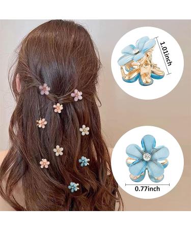 Cute Butterfly Hair Claw Clips - 8 Pack Strong Hold Barrettes for Girls and Women - Buy Online on GoSupps.com