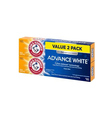 Arm & Hammer AdvanceWhite Extreme Whitening Toothpaste Twin Pack â€“ Clean Mint 6.0 oz (170 g each) | Brighten Your Smile - Buy Online on GoSupps.com