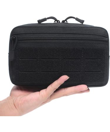 Tactical Molle Horizontal Admin Pouch - Multi-Purpose EDC Tool Bag (Black) - Buy Online on GoSupps.com
